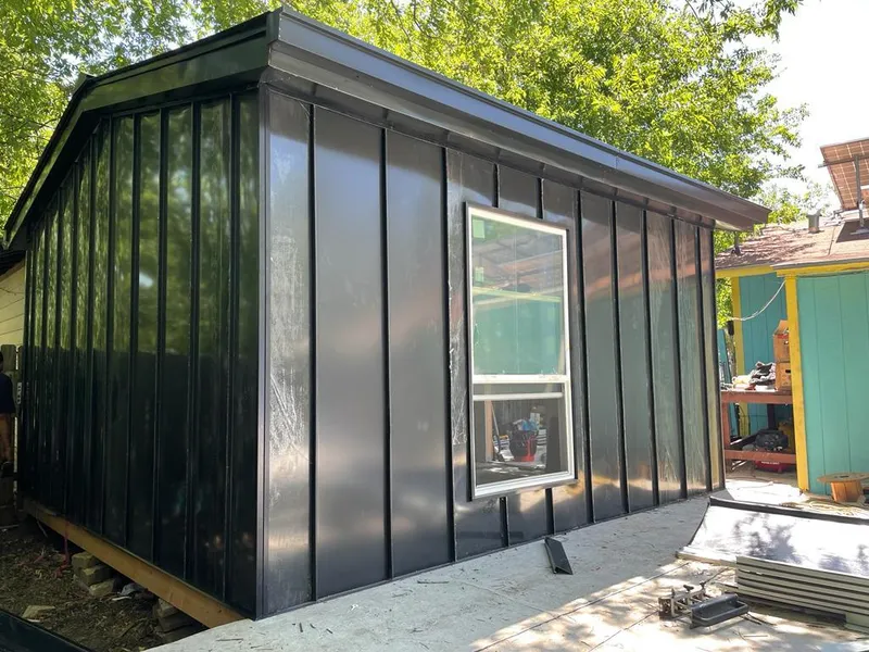 Black standing seam metal wall panels for Metal Roof Installation in Upper Allen